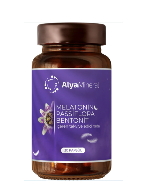 Alya Mineral Melatonin Passiflora Bentonit 30 kapsül