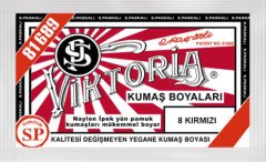 Viktoria Kumaş Boyası Kot Naylon İpek Yük Pamuk Boyası 8 Kırmızı