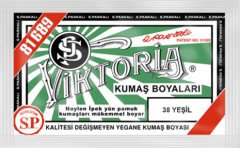 Viktoria Kumaş Boyası Kot Naylon İpek Yük Pamuk Boyası 38 Yeşil