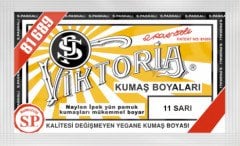 Viktoria Kumaş Boyası Kot Naylon İpek Yük Pamuk Boyası 11 Sarı