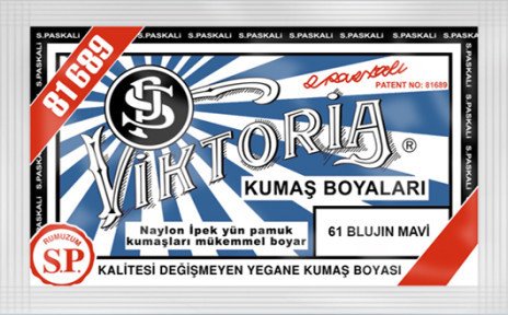 Viktoria Kumaş Boyası Kot Naylon İpek Yük Pamuk Boyası 61 Blujin Mavisi