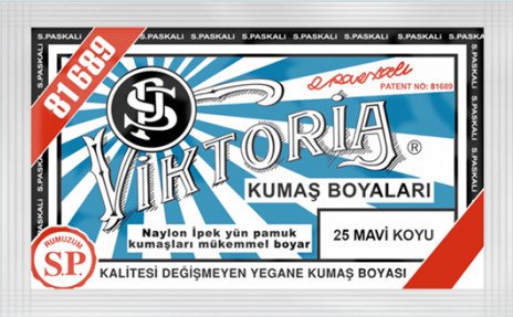 Viktoria Kumaş Boyası Kot Naylon İpek Yük Pamuk Boyası 25 Mavi Koyu