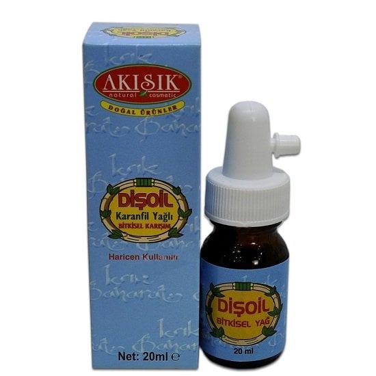 Akışık Dişoil Karanfil Yağlı Bitkisel Karışım Damla 20 ml