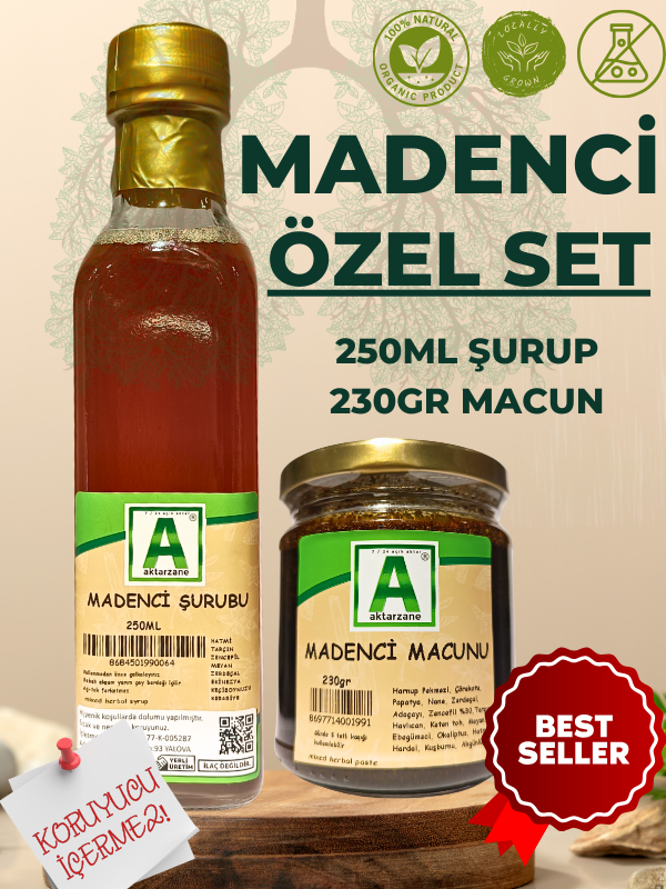 Madenci Şurubu 250ml Madenci Macunu 230gr Avantajlı Set