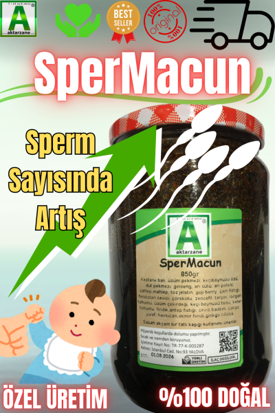 Spermacun Sperm Sayı ve Hareketlilik Artırıcı Macun Özel El Yapımı