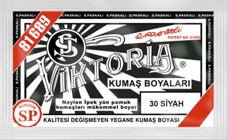 Viktoria Kumaş Boyası Kot Naylon İpek Yük Pamuk Boyası 30 Siyah