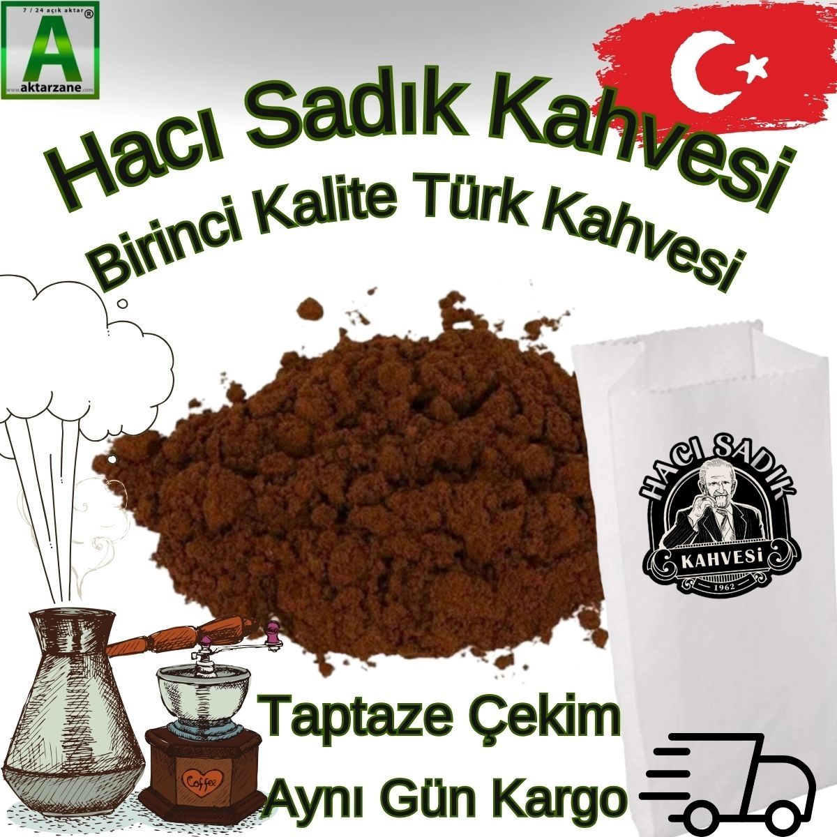 Hacı Sadık Türk Kahvesi Yumuşak İçim Kahve