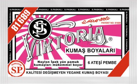 Viktoria Kumaş Boyası Kot Naylon İpek Yük Pamuk Boyası 6 Ateşi Pembe