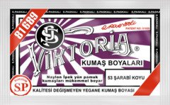 Viktoria Kumaş Boyası Kot Naylon İpek Yük Pamuk Boyası 53 Şarabi Koyu