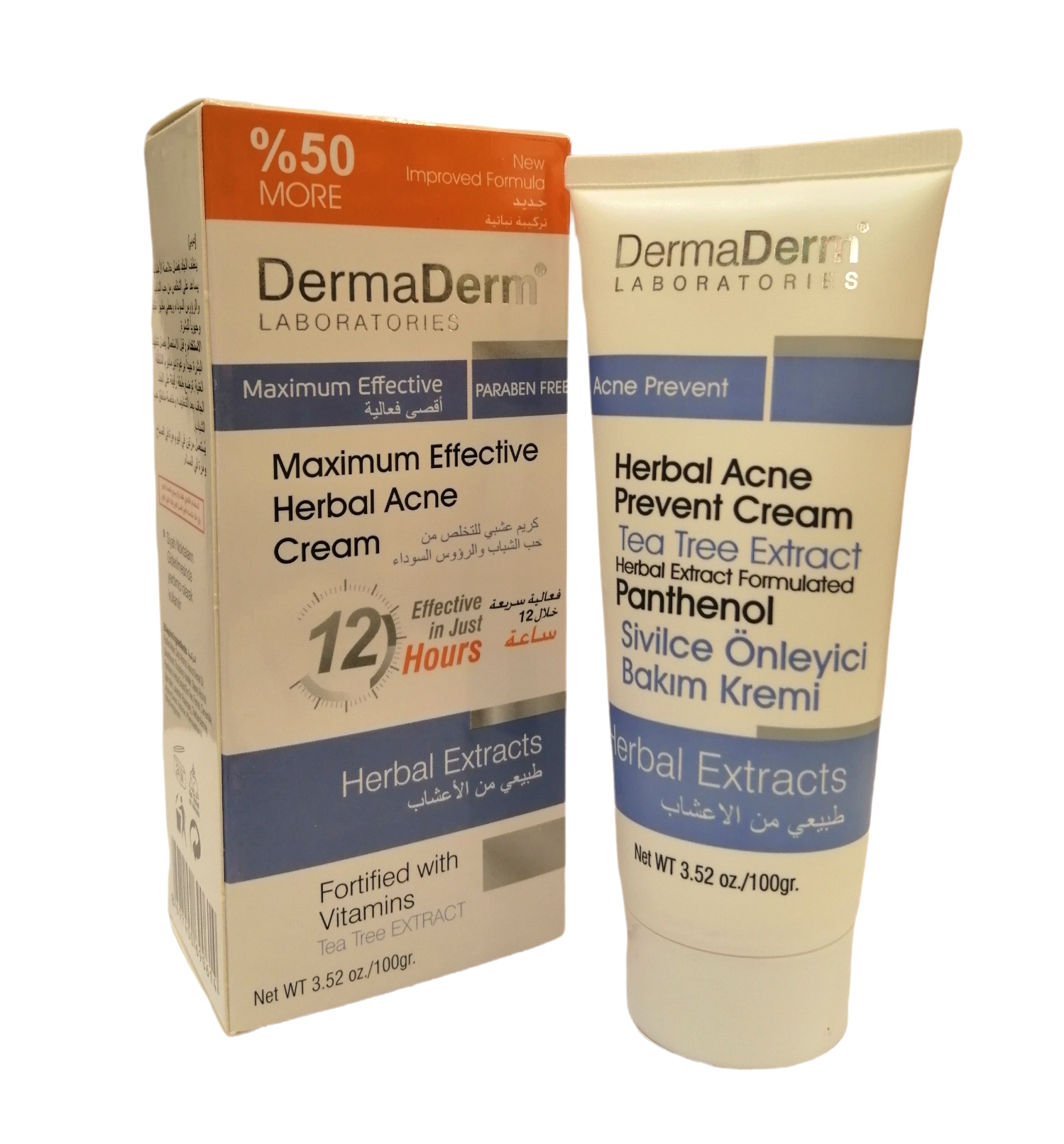 Dermaderm Bitkisel Sivilce Kremi Paraben İçermez 100gr