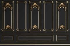 GOLD ÇITA GÖRÜNÜMLÜ 3D DUVAR POSTERİ