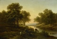 ALEXANDRE CALAME MANZARA ESERİ DUVAR POSTERİ