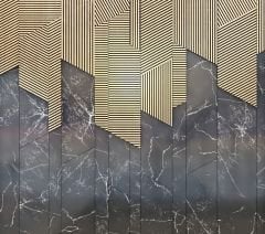 GEOMETRİK ÇITA MERMER GÖRÜNÜMLÜ DUVAR POSTERİ