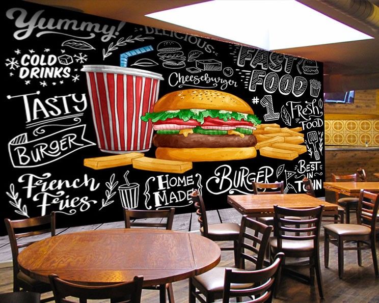 HAMURGER RESTORAN DUVAR POSTERİ