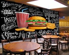 HAMURGER RESTORAN DUVAR POSTERİ