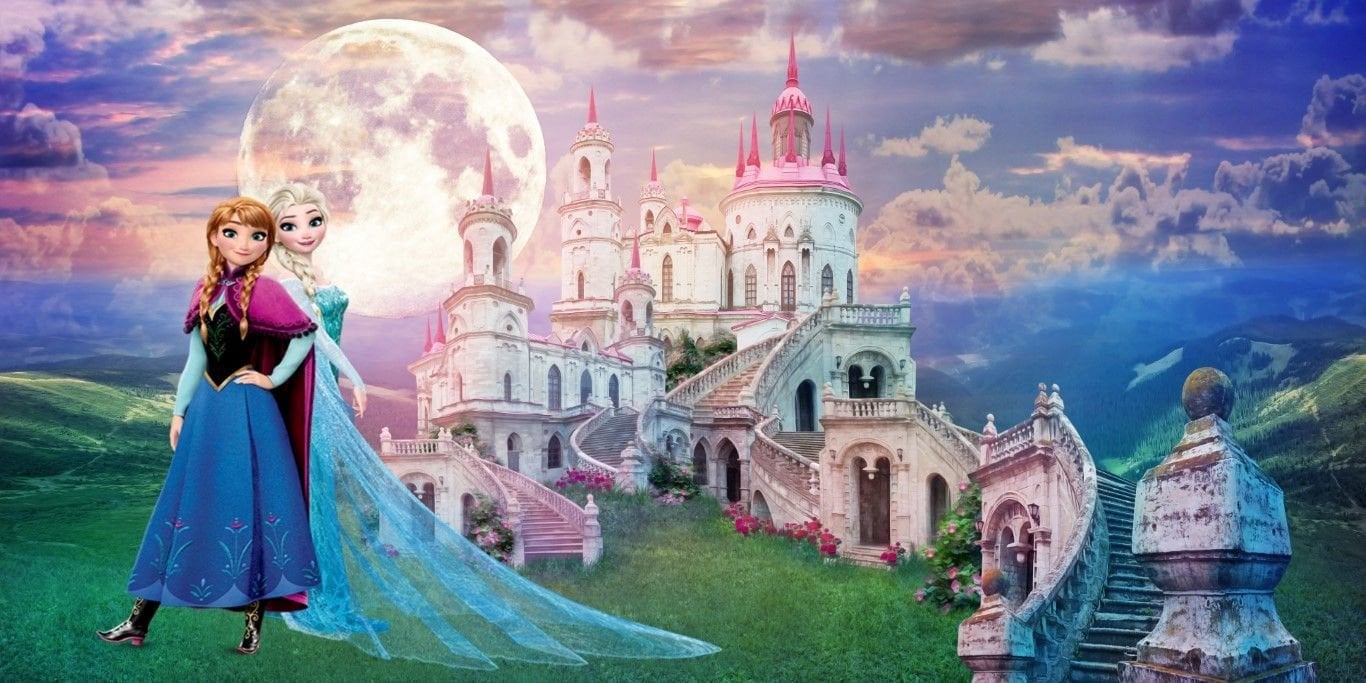 KALE MANZARALI ELSA DUVAR POSTERİ
