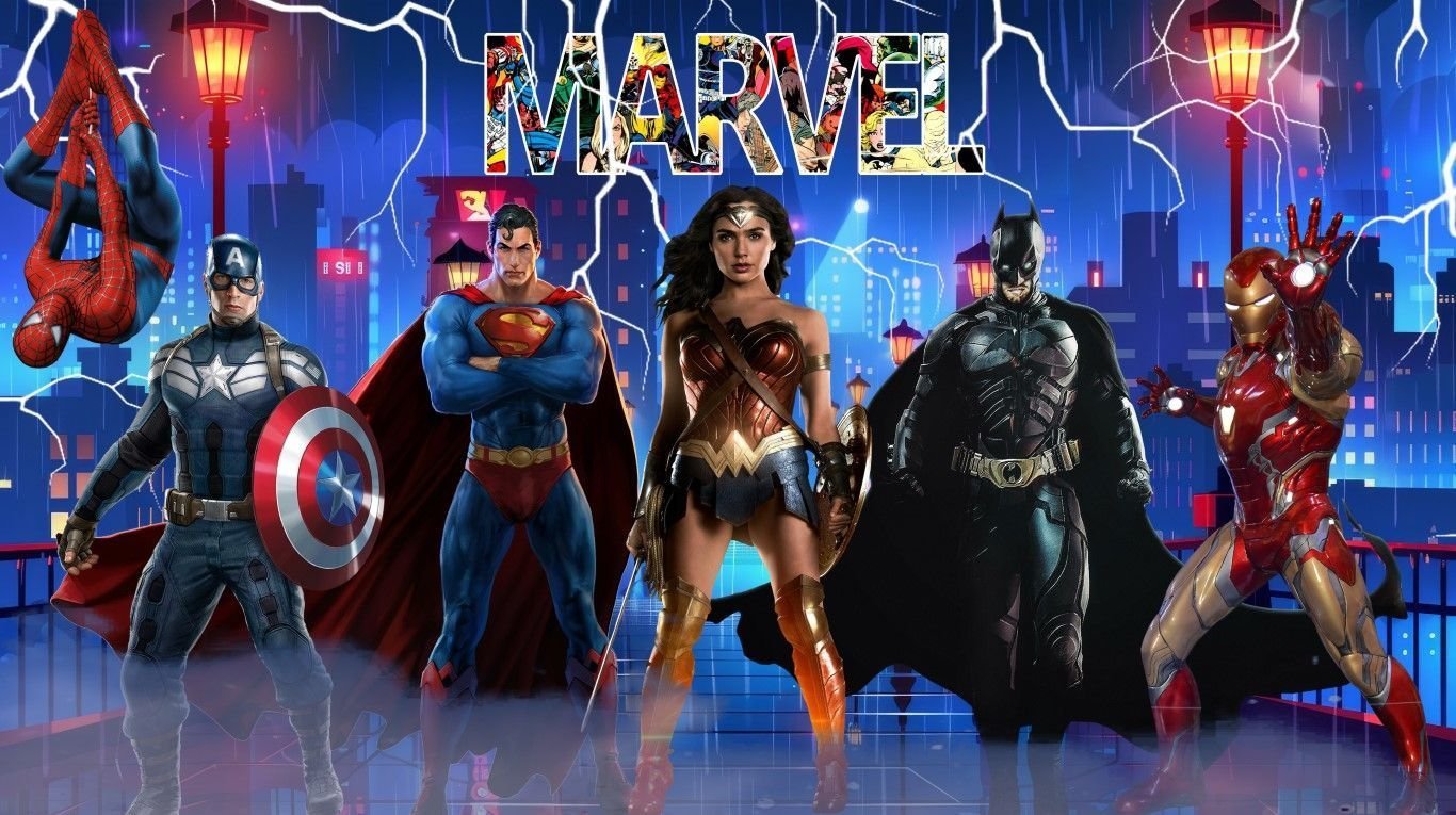 MARVEL SÜPER KAHRAMANLAR DUVAR POSTERİ