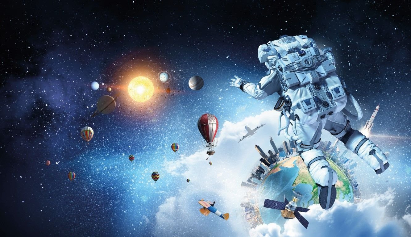 GÖKYÜZÜ ASTRONOT DUVAR POSTERİ