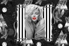 MARİLYN MONROE SİYAH BEYAZ DUVAR POSTERİ