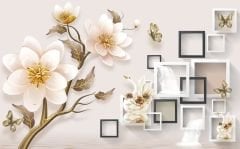 AĞAÇLI GEOMETRİK LÜKS DUVAR POSTERİ