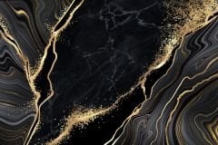 SİYAH GOLD MERMER DESEN DUVAR POSTERİ