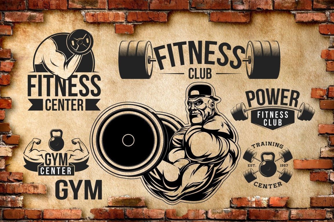 FITNESS YAZILI SPOR SALONU DUVAR POSTERİ