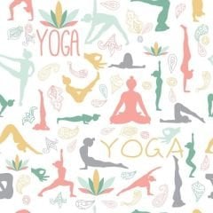 YOGA POZLARI YOGA DUVAR POSTERİ