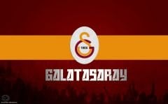 GALATASARAY LOGOLU VE YAZILI DUVAR POSTERİ