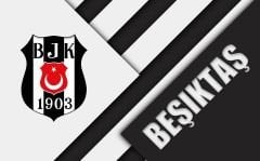 ÇİZGİLİ BEŞİKTAŞ YAZILI VE LOGOLU DUVAR POSTERİ
