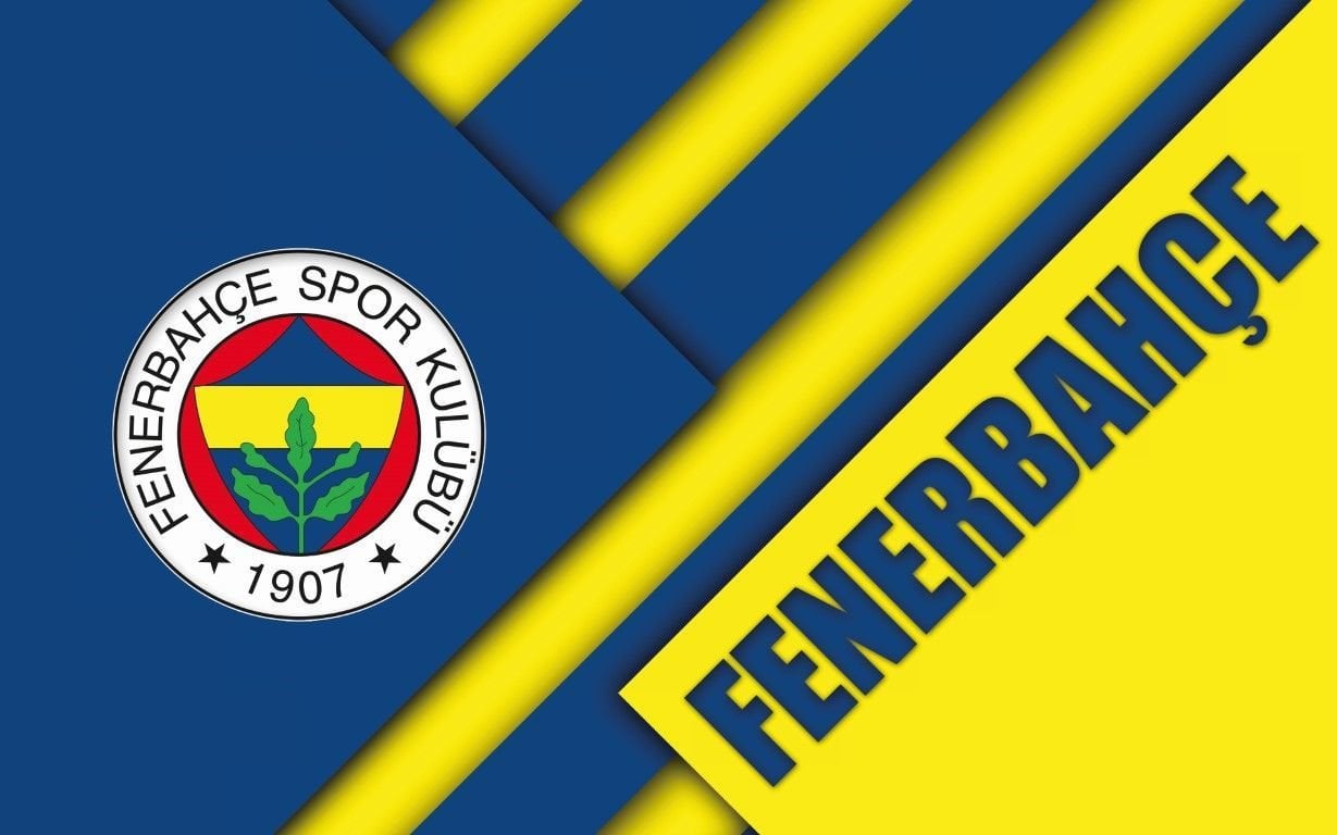 ÇİZGİLİ FENERBAHÇE YAZILI VE LOGOLU DUVAR POSTERİ