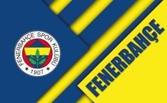 ÇİZGİLİ FENERBAHÇE YAZILI VE LOGOLU DUVAR POSTERİ