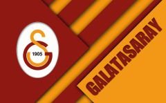 ÇİZGİLİ GALATASARAY YAZILI VE LOGOLU DUVAR POSTERİ