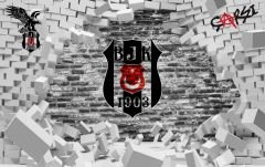 KIRIK DUVAR BEŞİKTAŞ DUVAR POSTERİ