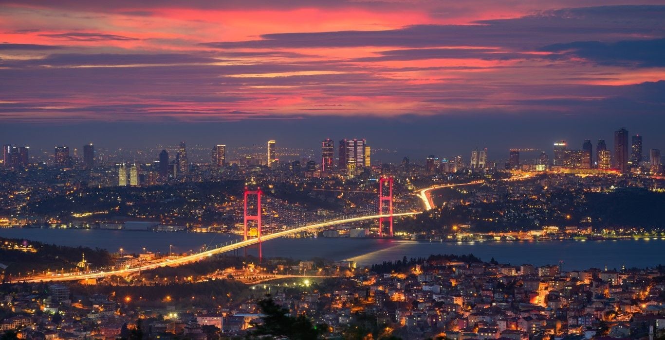 İSTANBUL BOĞAZ KÖPRÜSÜ MANZARASI DUVAR POSTERİ