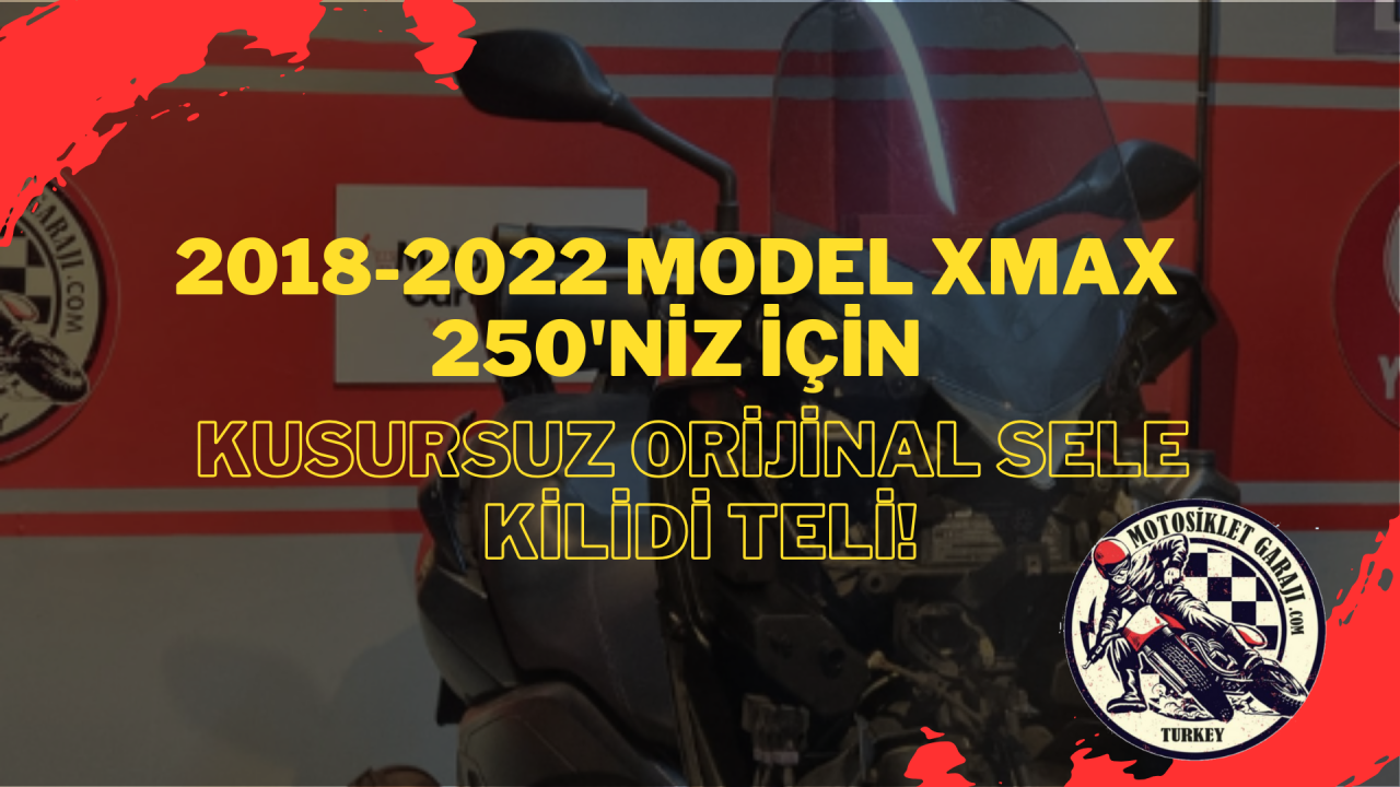 Gizli Bölgenin Bekçisi: 2018-2022 Model Xmax 250'niz İçin Kusursuz Orijinal Sele Kilidi Teli!