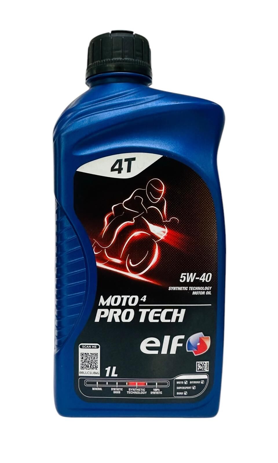 Elf Moto 4 Pro Tech 5W-40 Full Sentetik Motor Yağı 1L