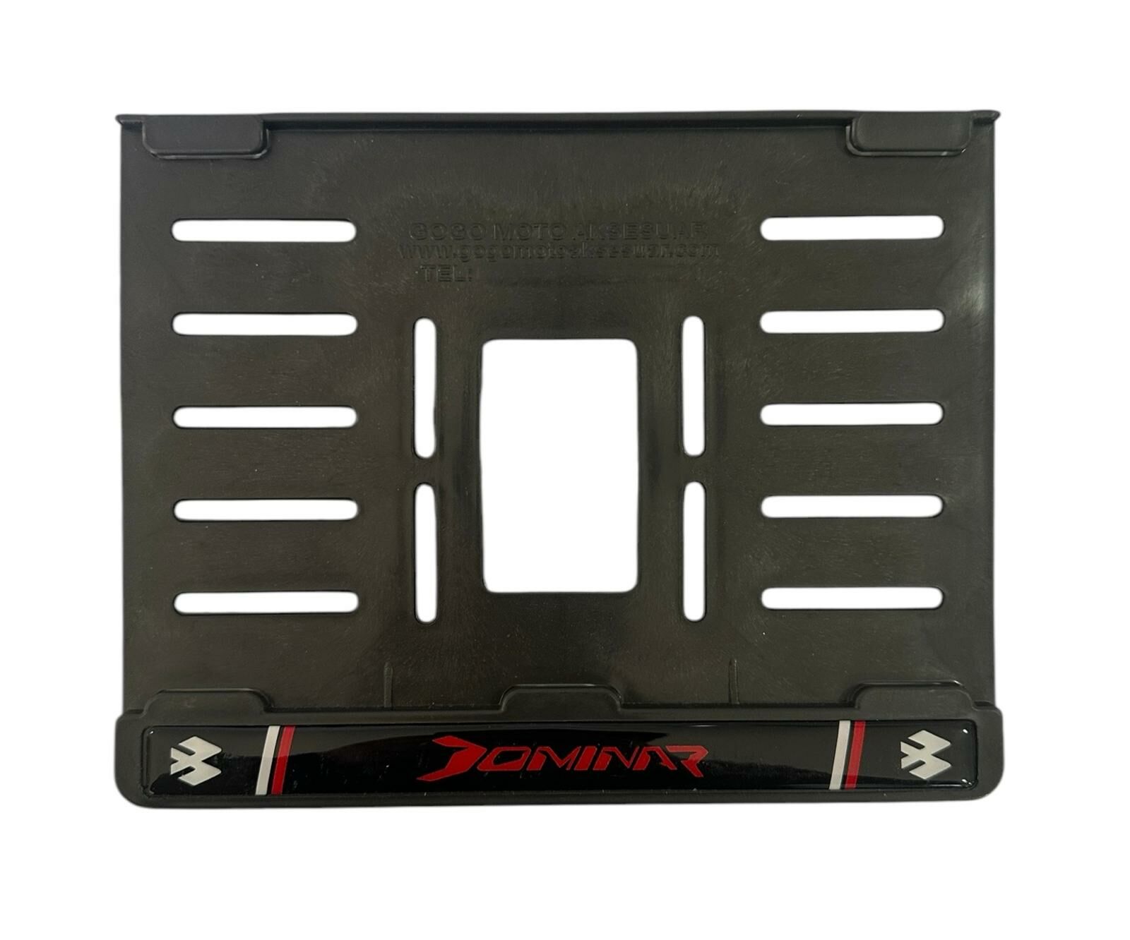 Bajaj Dominar Plastik Kırılmaz Plakalık Kırmızı 1 (15x24)