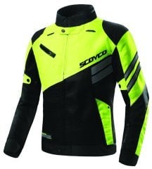 Scoyco Jk-36- Neon Sarı File Yazlık Mont