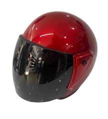 Pro Helmets F-009 Kırmızı Yarım Kask