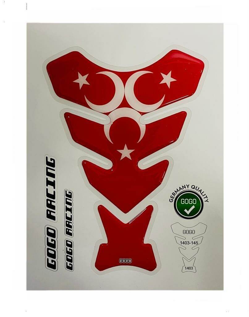 Gogo Türk Bayrağı Desenli Tek Parça Tankpad