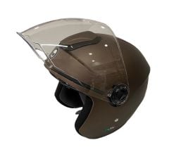 Rsv Helmets 618 Güneş Vizörlü Kahverengi Yarım Kask