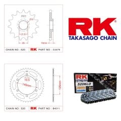 Yamaha XTZ 660 Tenere Orijinal RK Zincir Dişli Seti 2008 - 2015