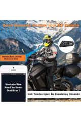 Mg Moto Bt22 İntercom Motosiklet Bluetooth Kulaklık Seti