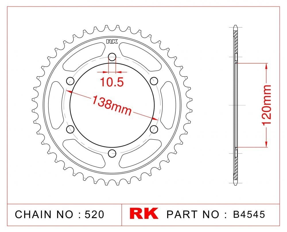 Honda Cbr 250 Rk Çelik Arka Dişli