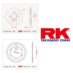 Honda Cbr 250 Rk Ön Arka Dişli 2011-2013