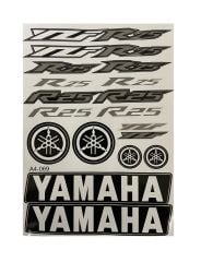 Yamaha R25 A4 Sticker Gri