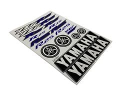 Yamaha R25 A4 Sticker Mavi