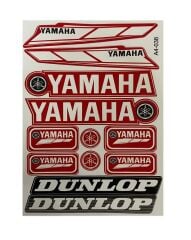 Yamaha Dunlop A4 Sticker Kırmızı