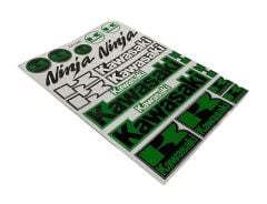 Kawasaki Ninja A4 Sticker Yeşil