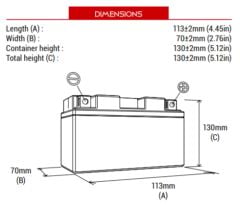 Bs Battery Btx7L Bs Motosiklet Aküsü